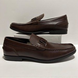 Kenneth Cole Reaction Estate 2.0 Belt Loafer Dark Brown Men's Size 9.5